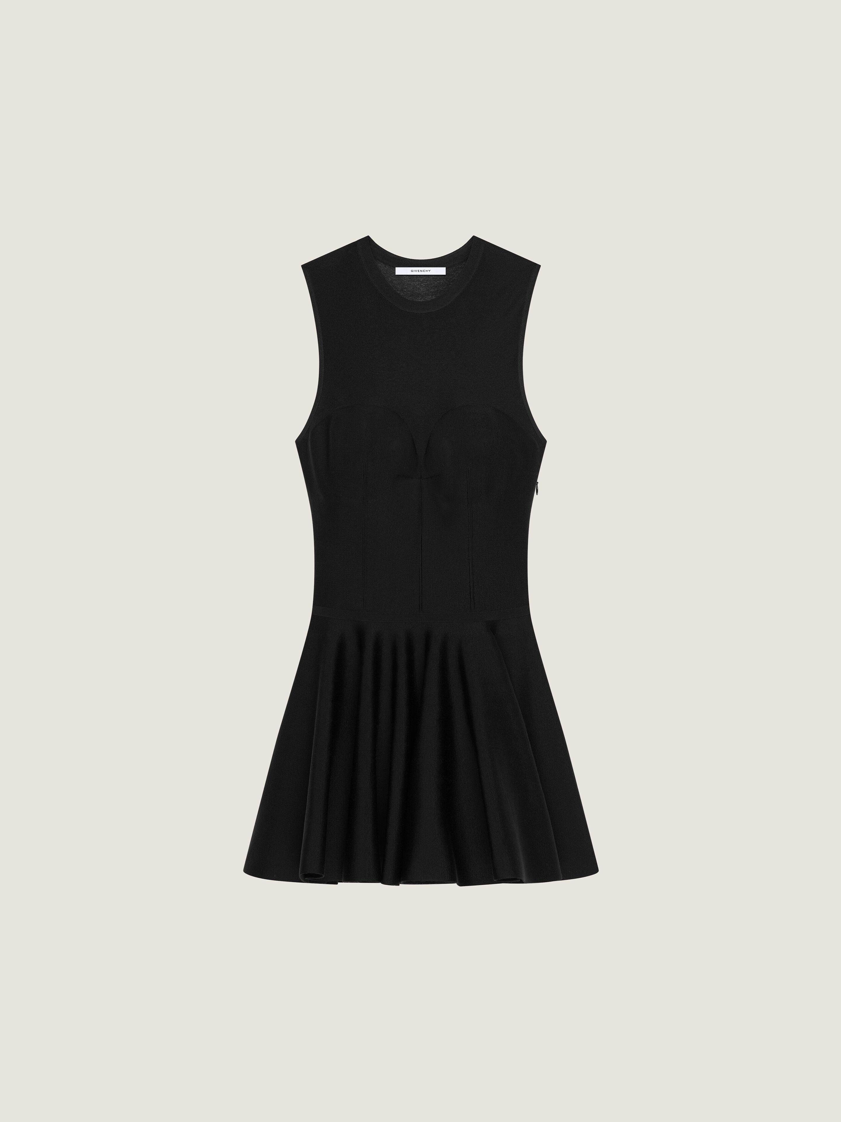 Corset mini dress in viscose